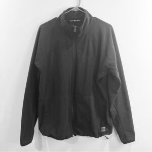 MEC Sz XXL Waffle Jersey Knit Full  Zipper Pockets Soft Shell Unlined Sweater